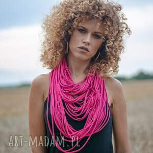 naszyjnik dzianinowy szal, szalik, apaszka