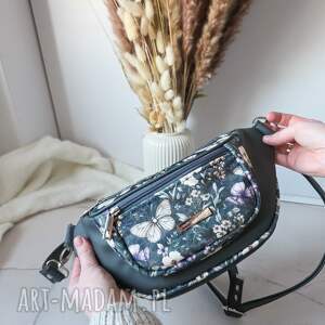 Pola w Motyle, z ekoskóry, nerka tkanina tapicerska