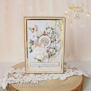 kartka komunijna pamiątka pierwszej komunii świętej holy gotowa pamiątka