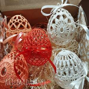 pod choinkę prezenty, zestaw jajek szydelkowych jajko d3 szydełkowe