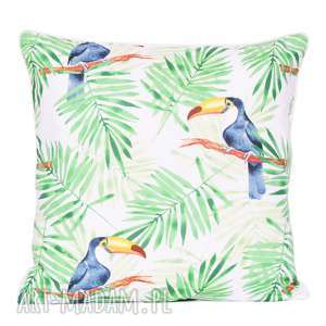 poduszka frosty green toucan 50x50cm od majunto tukan tukany