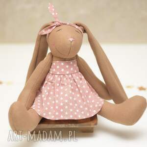 przytulanka króliczek prezent dla dziecka personalizacja, urodziny powitanie