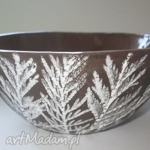 winter, ceramiczna, świąteczna, zimowa, miska, ceramika ana