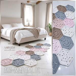 Esagono ze 58/140cm, ze sznurka, dywan heksagon