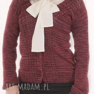 kardigan damski vintage jedwabny sweter, kaszmirowy sweter handmade