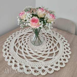 podkładki serweta szydełkowa na stolik ze sznurka bawełnianego