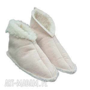 Prezent Bambosze damskie, ciepłe kapcie z wełny merynos roz.40/41 26