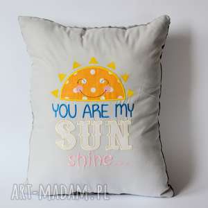 poduszka - jesteś moim słońcem, cytat, nastolatka, miłość, kolorowa