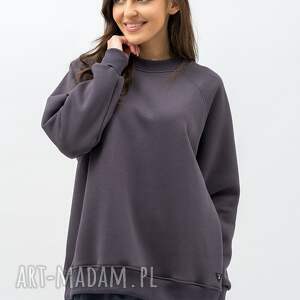 trzyforu bluza basic ciepła - seda grafit, bez kaptura