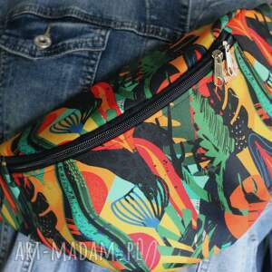 Nerka abstrakcyjne liście rozmiar M, pojemna