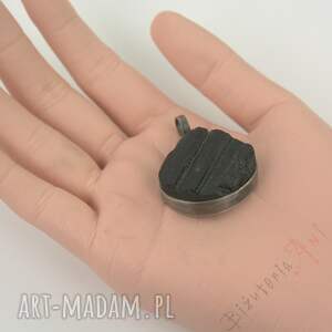 wisior z czarnym turmalinem unisex niej niego