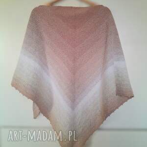 Ręcznie robiona chusta z wełny merino