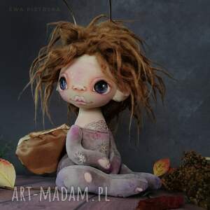 dekoracje elf fioletowy e - piet artystyczna lalka kolekcjonerska, tkanina