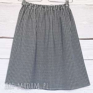 handmade spódnice spódniczka w klasyczną czarno-białą
