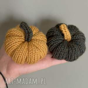 kocie motki dynie ozdobne, pomarańczowa i zielona, rozmiar s - komplet 2 szt