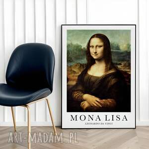 plakat mona lisa da vinci w klasycznej odsłonie - format 50x70 cm, plakaty