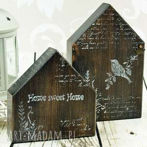 drewniane domki - home sweet dekoracja, prezent, domek