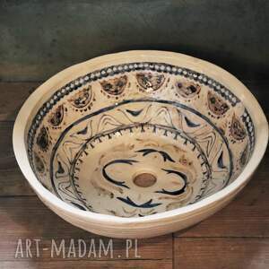 Umywalka Ceramiczna Nablatowa Hafty 34 cm - Wzory Tradycyjnego