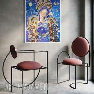 bajka na dobranoc o złotych motylach - giclee anioł, abstrakcja, anioł stróż