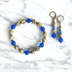 RAZEM TANIEJ! Jasper collection: bransoletka i kolczyki: jaspis