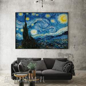 Plakat Vincent van Gogh Gwiaździsta noc w poziomie - format 70x100 cm
