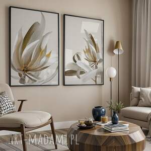 ZESTAW PLAKATÓW 2cz 30x40 cm Kwiaty (set232)