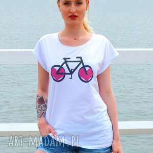 handmade koszulki love bike oversize t-shirt