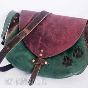 Merida WILCZE ŚLADY średniej wielkości torebka na ramię SKÓRA