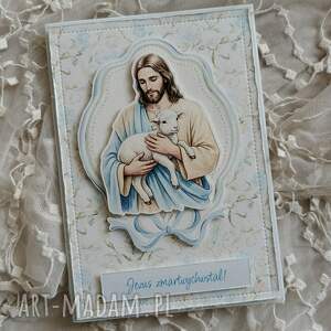 pomysł na świąteczny upominek Kartka wielkanocna z Jezusem