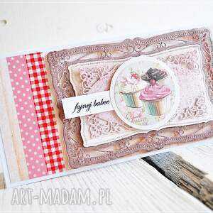 ręcznie zrobione scrapbooking kartki kartka urodzinowa - fajnej babce