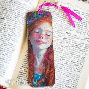 zakładka do książki - pieguska nr 2 drewniana, filiżanka nastolatki