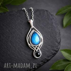 Celtyckie sploty, labradoryt, łezka, spinel, rozeta