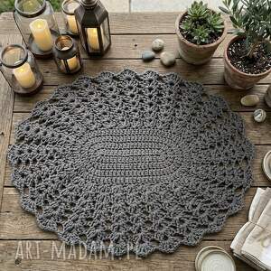 sznurkowelove bieżnik dywanik na szydełku ze sznurka