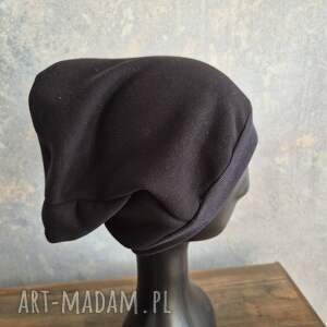 Czapka czarna smerfetka na podszewce rozmiar uniwersalny góra