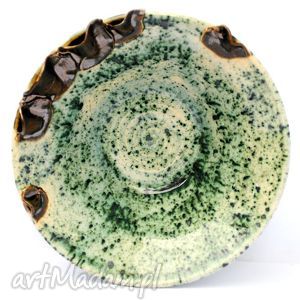 ceramiczna miseczka - liściasta nr 113 miska naczynie użytkowe, unikatowe