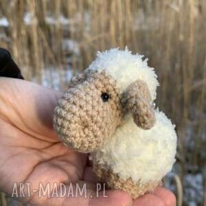 Prezent Biała zawieszka, owca, owieczka, brelok