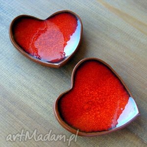 ceramika serduszka, walentynki, romantyczne, fusetki, serca miseczki serce