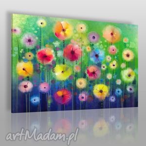 obraz na płótnie - kwiaty ogród - 120x80 cm - VAKU DSGN obrazy