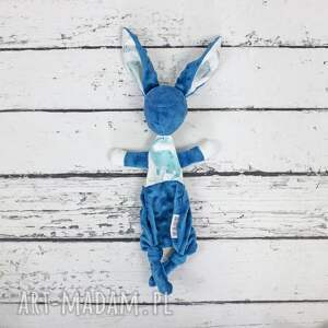 handmade maskotki luluś królik - dla niemowląt dinozaur biel