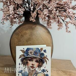 Kartka na życzenia, haft, diamentowy, rękodzieło