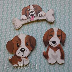 magnesy 3 x beagle zestaw, pies, psy, bigle, prezent, upominek