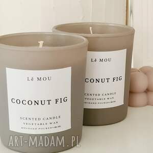 handmade świeczniki świeca roślinna coconut fig