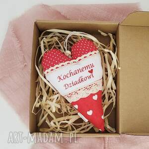 Prezent SERCE ZAWIESZKA Z HAFTEM na DZIEŃ DZIADKA, haft