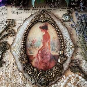 Dekoracyjny medalion w stylu prowansalskim prowansja, vintage