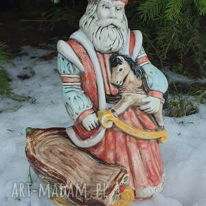 handmade świąteczne prezenty mikołaj ceramiczny