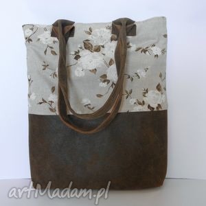 handmade shopper bag różana