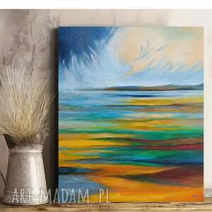 pejzaż abstrakcyjny - obraz akrylowy formatu 60/50 cm płótno