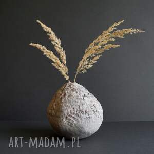 organiczny wazon na suszone kwiaty, naturalne dekoracje, dodatki zero waste