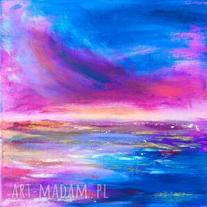 świąteczny prezent Abstrakcja Morze i Niebo Komplet 2 Obrazów Zachód