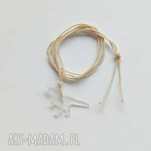 dinozaur wisiorek tworzywo sztuczne sznurek, wyjątkowy prezent